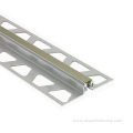 Decorative aluminum profiles for ceramic tile floors